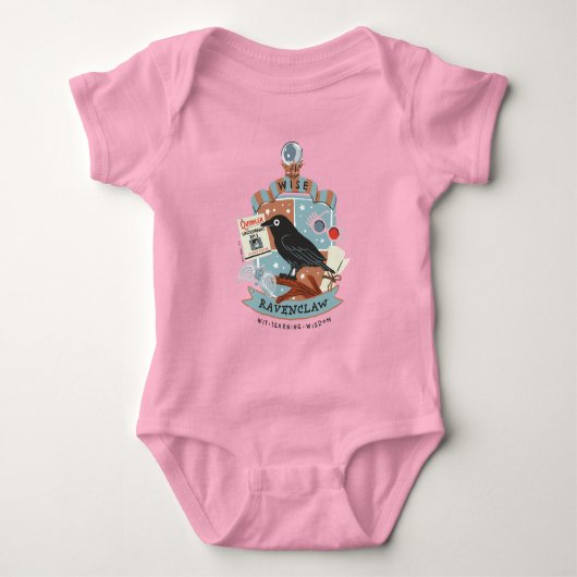 Cartoon Wijs Ravenclaw Wapen Romper (Voorkant)