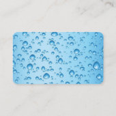 Cartoon Window Squeegee Cleaning Service Guy Visitekaartje (Achterkant)