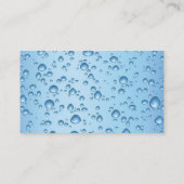 Cartoon Window Squeegee Cleaning Service Guy Visitekaartje (Achterkant)