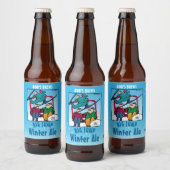 Cartoon Winter Ale Bier Etiket (Flessen)