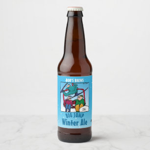Cartoon Winter Ale Bier Etiket
