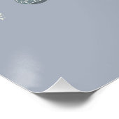 Cartoon winterbosboomgaarden  van mousserende fees perfect poster (Hoek)