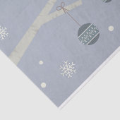 Cartoon winterbosboomgaarden  van mousserende fees tissuepapier (Detail)