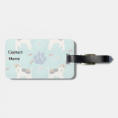 Cartoon Wire Fox Terrier Bagagelabel (Achterkant horizontaal)