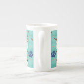 Cartoon Wire Fox Terrier Porselein Kop (Achterkant)