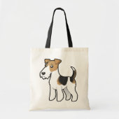 Cartoon Wire Fox Terrier Tote Bag (Voorkant)