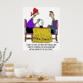 Cartoon wiskunde 6487 poster (Keuken)