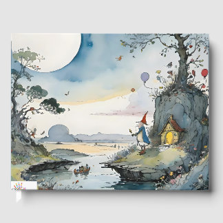 Cartoon wizard dreamscape gastenboek