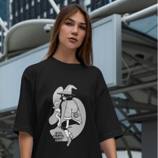 Cartoon Wizard Girl Fantasy T-shirt