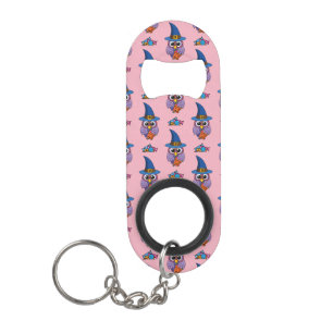 Cartoon Wizard Owl Patroon Mini Flessenopener