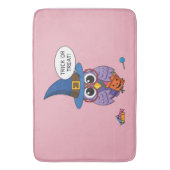 Cartoon Wizard Owl - Trick or treat Badmat (Voorkant Verticaal)
