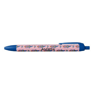 Cartoon Wizard Owl - Trick or treat Naam toevoeg Zwarte Inkt Pen
