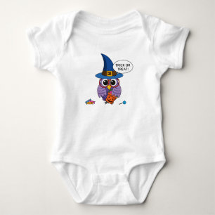 Cartoon Wizard Owl - Trick or treat Romper