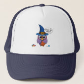 Cartoon Wizard Owl - Trick or treat Trucker Pet (Voorkant)
