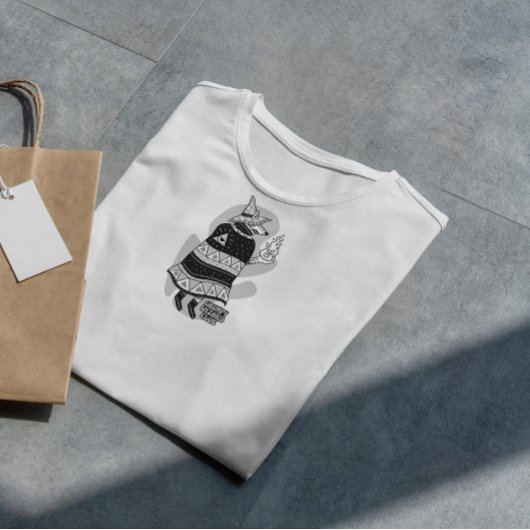 Cartoon Wizard Wolf Fantasy T-shirt