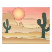 Cartoon woestijn notitieblok (Voorkant)
