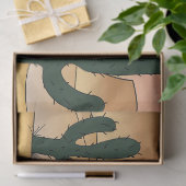 Cartoon woestijn tissuepapier (Geschenk)