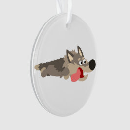 Cartoon Wolf AcrylOrnament Ornament