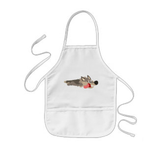 Cartoon Wolf Children Schort