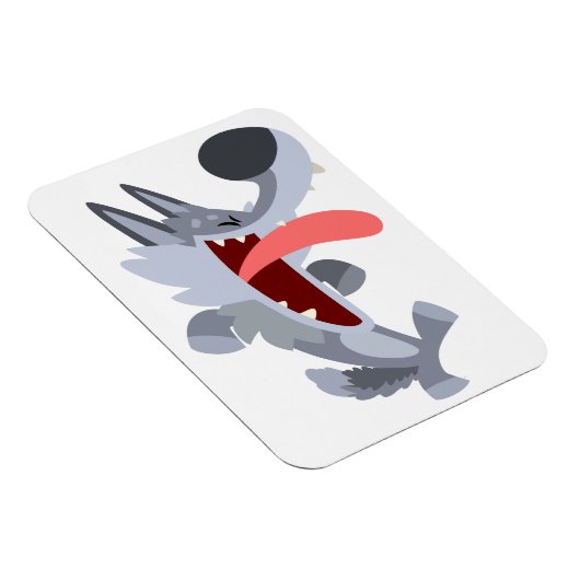 Cartoon Wolf Flexible Magnet Magneet (Rechterzijde)