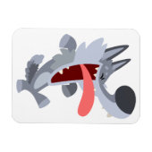 Cartoon Wolf Flexible Magnet Magneet (Horizontaal)