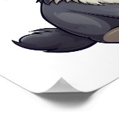 Cartoon wolf illustratie poster (Hoek)