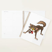 Cartoon Wolf met Goofy Expression Planner
