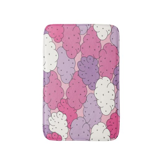 Cartoon wolken, leuke  herhalen. badmat (Voorkant Verticaal)