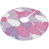 Cartoon wolken, leuke herhalen. kerstboom rok (Gekanteld)