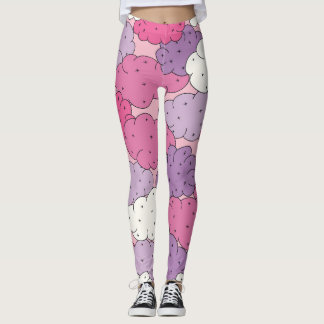 Cartoon wolken, leuke  herhalen. leggings