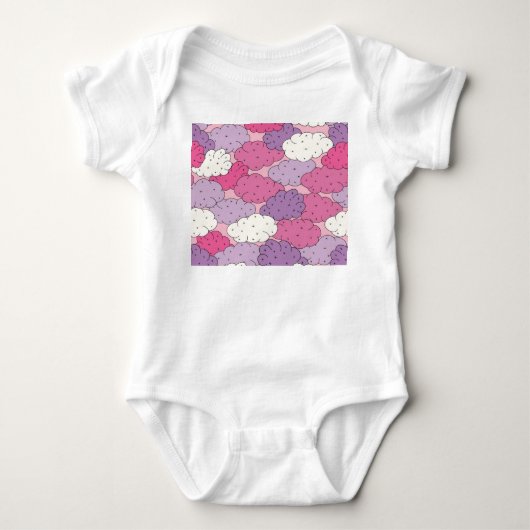 Cartoon wolken, leuke  herhalen. romper (Voorkant)