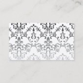 Cartoon Woman Character Damask Visitekaartjes (Achterkant)