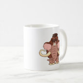 Cartoon Wooly Mammoth Koffiemok (Voorkant rechts)
