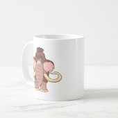 Cartoon Wooly Mammoth Koffiemok (Voorkant links)
