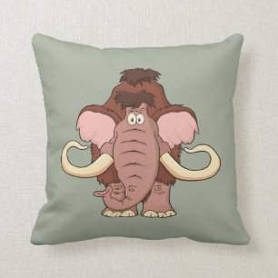 Cartoon Wooly Mammoth Kussen