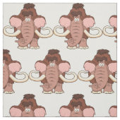 Cartoon Wooly Mammoth Stof (Swatch)