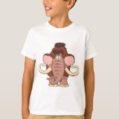 Cartoon Wooly Mammoth T-shirt (Voorkant)