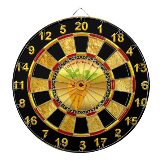 Cartoon wratten met grote ogen en een glimlach om dartbord (Voorkant)