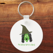 Cartoon Wyed Witch Sleutelhanger (Voorkant)