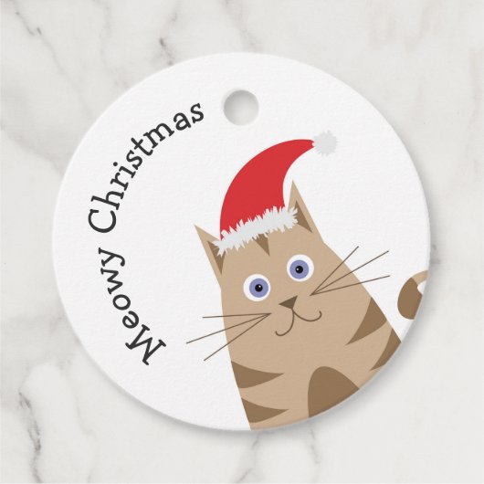 Cartoon xmas automerk met kerst bedankjes labels (Voorkant)