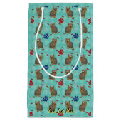 Cartoon Yorkshire Terrier Klein Cadeauzakje (Voorkant)