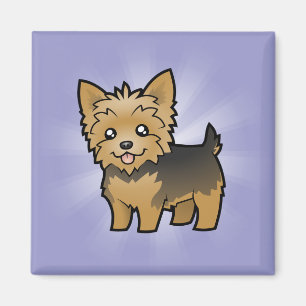 Cartoon Yorkshire Terrier (korte haar zonder buigi Magneet
