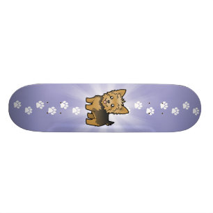Cartoon Yorkshire Terrier (korte haar zonder buigi Skateboard