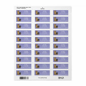 Cartoon Yorkshire Terrier (langhaar met boog) Etiket (Full Sheet)