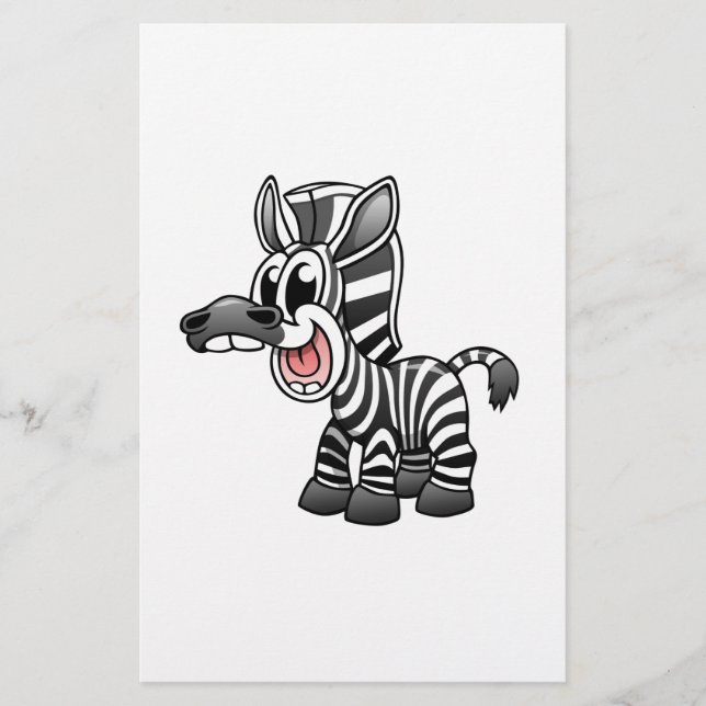Cartoon Zebra (Voorkant)