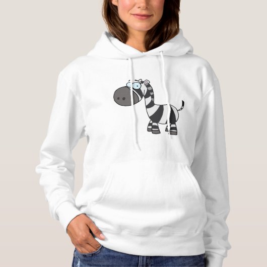 Cartoon Zebra Hoodie (Voorkant)