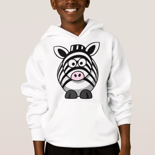 Cartoon Zebra Hoodie (Voorkant)