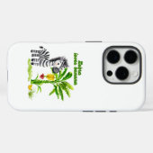 Cartoon zebra naast een bananenboom Case-Mate iPhone case (Achterkant (horizontaal))