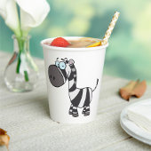 Cartoon Zebra Papieren Bekers