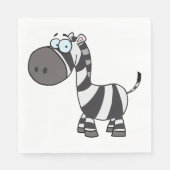 Cartoon Zebra Servet (Voorkant)